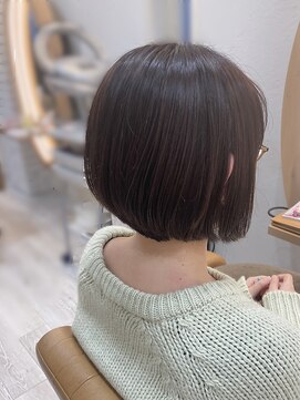 アドラーブル 長岡新保店(adorable) 20代30代★大人かわいい小顔見せヘア☆ふんわりボブディ