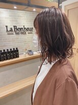 ラボヌールヘアー 札幌店(La Bonheur hair etoile) ◆・ ショコラピンク // イヤリングカラー ピンクレッド ・◆