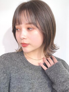 ユーフォリア 新宿店(Euphoria) ナチュラル外ハネボブ　ベージュカラー　20代