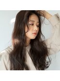 ≪ゆるっと大きめコテ巻き風パーマ≫