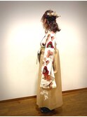 ーKITSUKEーby actif　2022年卒業袴の着付けヘアセット名駅３分