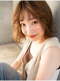 シアーベージュでニュアンスふんわりカール#ショコラアッシュ