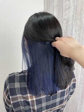 シエル 立川店(CIEL) インナーカラー×ブルー【CIEL×maki】