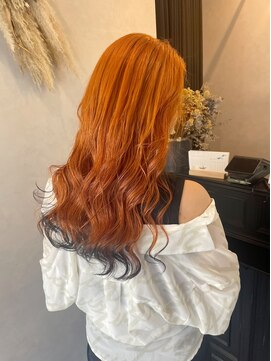 エンカウントバイマハロ 千葉(encount by mahalo) オレンジ×裾カラー