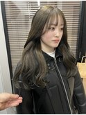 大人可愛いブリーチなしオリーブベージュ