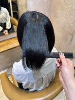 ロンドローズ 名古屋(Lond damaskRose)&nbsp;ブリーチ 学割 オリーブベージュ レイヤーカット リタッチ 884