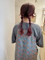 イノセントヘア(innocent.hair)&nbsp;ヘアアレンジとカラーデザインの相性バツグン◎