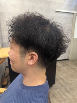 ソイクフ 四条大宮店(SOY-KUFU) アッシュブラックマッシュパーマ韓国マッシュ