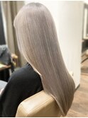 ロング×ホワイトベージュ