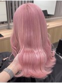 イメチェン/ホワイトブロンド/外ハネボブ/ワイドバング/渋谷