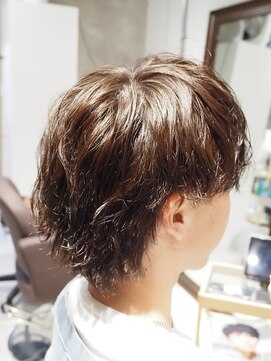 ギア(gear) 波巻きパーマ×カラー