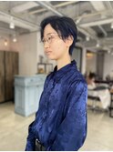 ネイビー×ショートレイヤー