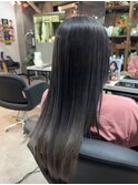 ダークグレー×セミロング