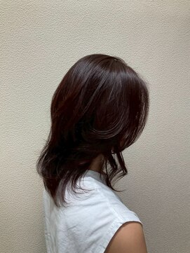 アクセ 大人可愛い20代30代40代レイヤーパーマ×アッシュカラーセミディ