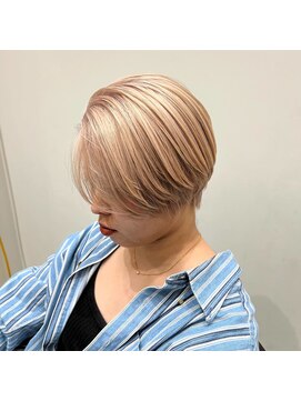 ワク 藤沢店(waku) ハイトーン ブリーチ パールピンク