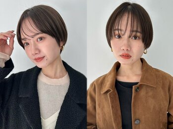 ロンド 銀座(Lond)の写真/前髪/顔周りでつくる360度完璧な貴方史上最も小顔なショート/ボブ。カットで創る艶めく髪質改善へア[銀座]