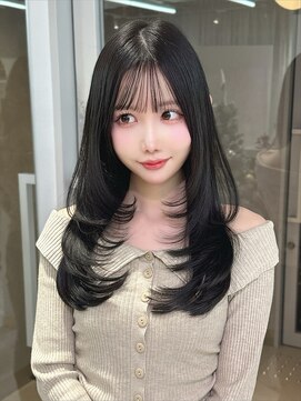 クム(kumu) レイヤーカット /縮毛矯正/前髪/顔周り/名古屋/栄/韓国サロン