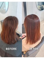 ビーヒアナウ N゜03 金沢駅西店(BE HERE NOW) 美髪矯正/髪質改善/縮毛矯正/ミディアム/艶髪/ストレート