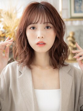 カバーヘア ブリス 上尾西口店(COVER HAIR bliss) 透け感チェリーレッドくびれヘアレイヤーカットブc7上尾20代30代