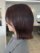 ミルヘアデザイン(mil hair design)&nbsp;ボブ　ミルクティーベージュ　艶髪　髪質改善カラー　ショート