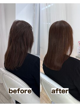 シゲ 自由が丘店(SHIGE) 乾かすだけでまとまる地毛風髪質改善ストレート40代50代縮毛矯正