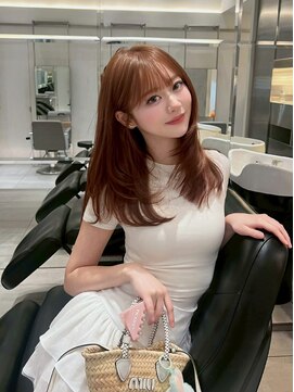 ノク(nok) イメチェンピンクベージュ前髪