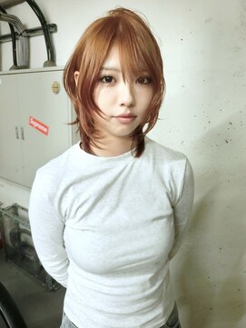 ノラ シブヤ(NORA) ★平成シャギーレイヤーハッシュカット茶髪ウルフレイヤーカット