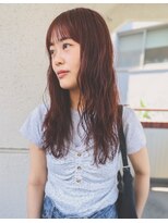 ニイ(nii.)&nbsp;パーマヘア/オレンジブラウン/ロングパーマ/くせ毛風パーマ
