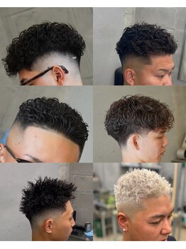 マークバーバーカンパニー 藤沢(MARK BARBER COMPANY.)の写真/ニュアンス系～特殊系までパーマの経験豊富なスタイリスト在籍◎髪質やクセを見極めて理想のスタイルに！