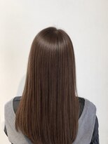 お～るうぇいず(always)&nbsp;髪質改善ストレート縮毛矯正レイヤーロング韓国風シアベージュ