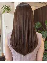 零秒女髪 千里丘店&nbsp;艶やかまとまり美髪ロングストレートカラー髪質改善艶髪艶感