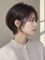 モト 船橋(moto)&nbsp;韓国ショートレイヤー顔周りカット上品艶髪プラムブラック船橋