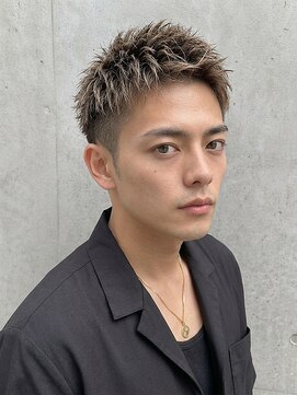 カバーヘア ブリス 北浦和(COVER HAIR bliss) 爽やかスパイキーショート束感×刈り上げツーブロックp北浦和