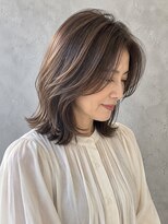 ヘアールームノエル(Hair room Noel)&nbsp;若見え×-5歳×エイジング×大人ハイライト×白髪ぼかし