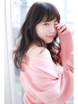 イロドリ ヘアーデザイン(IRODORI hair design) IRODORI　甘さとラフさが可愛い♪セミロング　［西尾一寛］