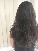 Aimee ダークグレージュ×ゆるふわロング
