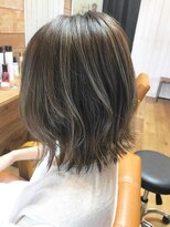 サンディーズ(Sandees)&nbsp;▼大人ハイライト切りっぱなしローレイヤーボブ