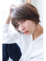 オーシャン(Ocean)&nbsp;[OCEAN Hair&Life]美シルエットな大人ショートボブ☆ボルドー☆