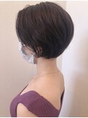 伸ばしかけショートマッシュスタイル