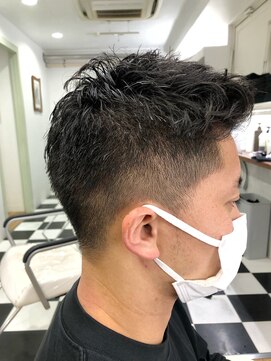 ヘッズ 本八幡店(HEADS) かき上げヘア　ニュアンスマッシュ　サイドパート　韓国マッシュ