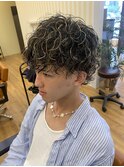 ハイライト+ツイストスパイラルパーマ