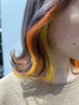 ヴァイス 渋谷店(VAICE) ミックスインナーカラー オレンジ×イエロー