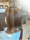 ハイライト×ミルクティーベージュ