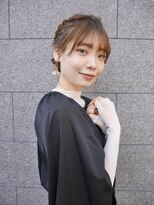 シュシュ(shushu)&nbsp;結婚式モテ髪編み込み編み二次会おすすめ【有海一生】