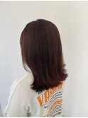 鎖骨ミディアム×ピンクブラウン