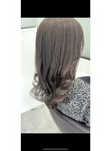 ロングスタイル×アッシュグレー