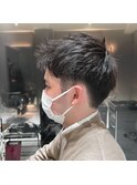 【竹之内蔵人】アップバングに清潔感のある爽やか黒髪短髪