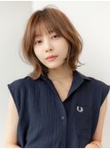 結べるボブ/レイヤーカット/くびれ外ハネ/小顔/透明感カラー
