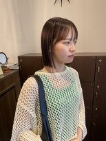 クリーク ノイズ ヘア 大手町店(CLIQUE noise hair)&nbsp;透明感カラー ぱつっとボブ