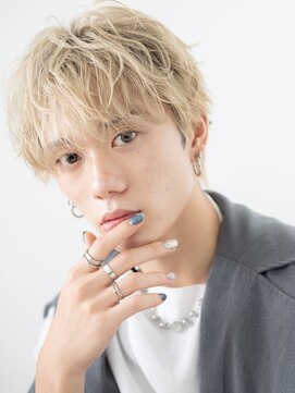 モッズヘア メン 南越谷南口店(mod's hair men) ハイトーンカラーのツイスパ最旬モテ髪マッシュb南越谷